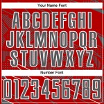 Red Jersey Steel Uniform Sports Sublimation Custom Soccer Lines Gray-White Red Jersey Steel Uniform Sports Sublimation Custom Soccer Lines Gray-White