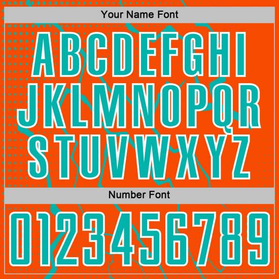 Aqua-White Jersey Sports Lightning Uniform Orange Soccer Custom Sublimation Aqua-White Jersey Sports Lightning Uniform Orange Soccer Custom Sublimation