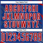 Jersey Custom Soccer Red-White Royal Sports Uniform Lines Sublimation Jersey Custom Soccer Red-White Royal Sports Uniform Lines Sublimation