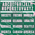 Uniform Sports Soccer Kelly Lines Sublimation Jersey Light Green Custom Pink-White Uniform Sports Soccer Kelly Lines Sublimation Jersey Light Green Custom Pink-White