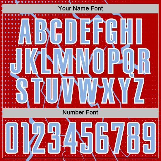 Soccer Red Light Sports Blue-White Uniform Custom Jersey Sublimation Lightning Soccer Red Light Sports Blue-White Uniform Custom Jersey Sublimation Lightning