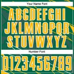 Soccer Sports Green Lines Custom Uniform Kelly Gold-White Sublimation Jersey Soccer Sports Green Lines Custom Uniform Kelly Gold-White Sublimation Jersey